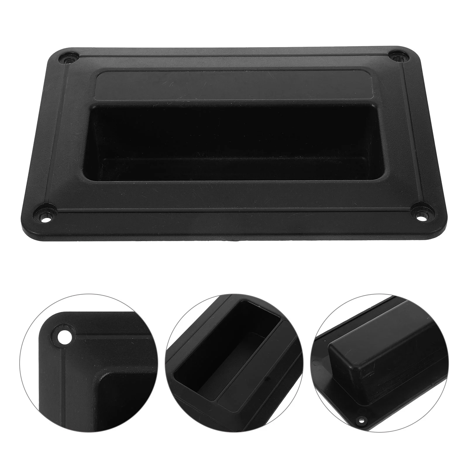 4 Pcs Speaker Side Handle Recessed Parts Cupboard Small Audio Plastic Replacement