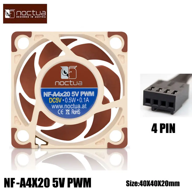 Noctua NF-A4x20/NF-A4x10 5V PWMファンセット Amazon.com: Noctua NF-A4x20 5V PWM, Premium Quiet Fan, 4-Pin, 5V