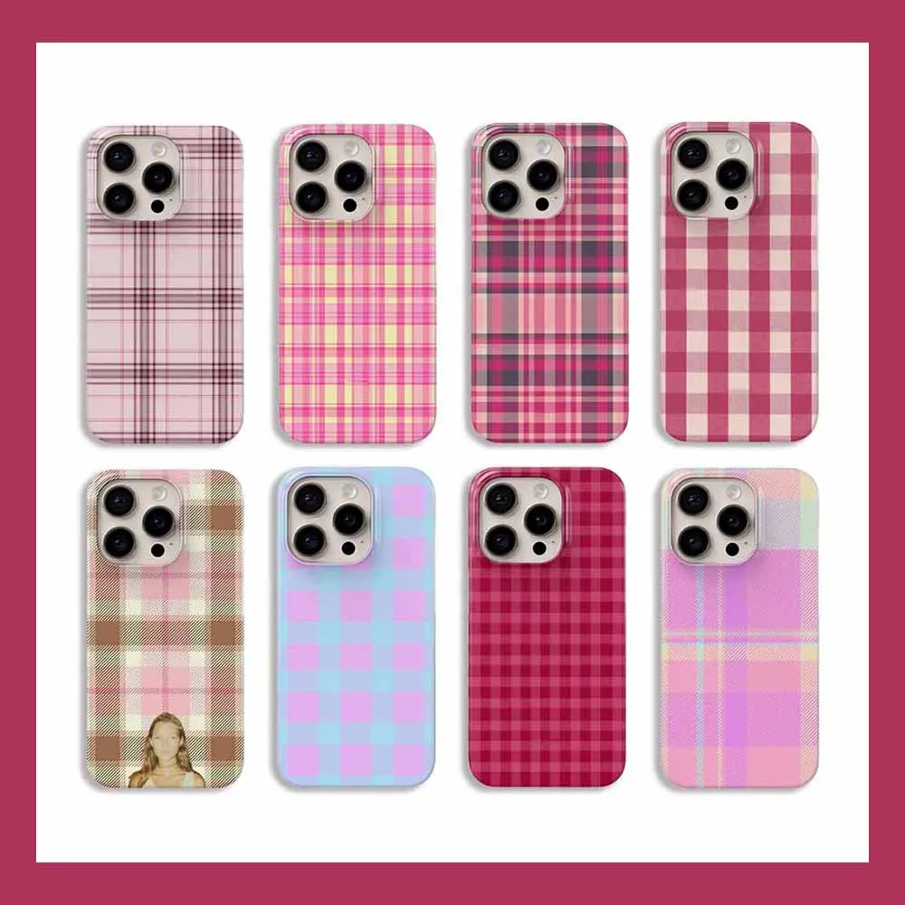 

Luxury Color Checkered Pattern Phone Case for Samsung Galaxy S20 S23 S24 S25 S26 FE Plus Ultra Edge 4G 5G Luxury Double-layer