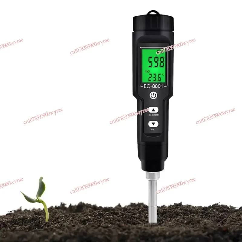 

LCD display 2 In 1 EC Temperature Soil tester moisture Light Sunlight meter soil test kit for outdoor indoor plants