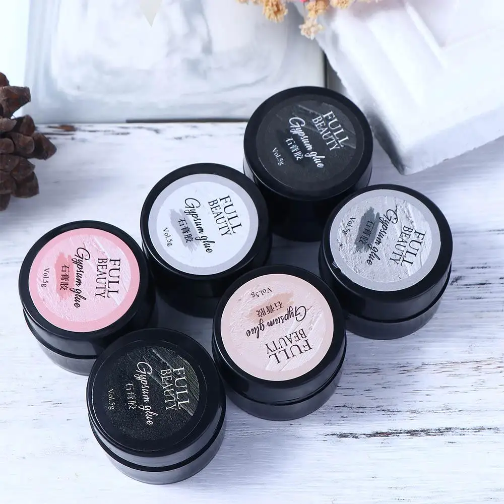 

5ml DIY Nail decor Nail Plaster Nail Gel Nail Art Varnish Decoration 3D Sand Texture Gypsum Gel Nail Art Polish Lacquer