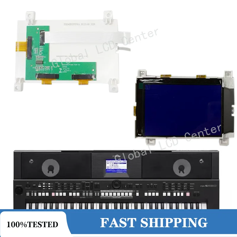 Original 5.7 inch LCD Display Screen For Yamaha PSR S500 S550 S650 DGX520 DGX-620 630 640 Mm6 Mm8 Hjdj5428 (48) 320240B3FF0WA