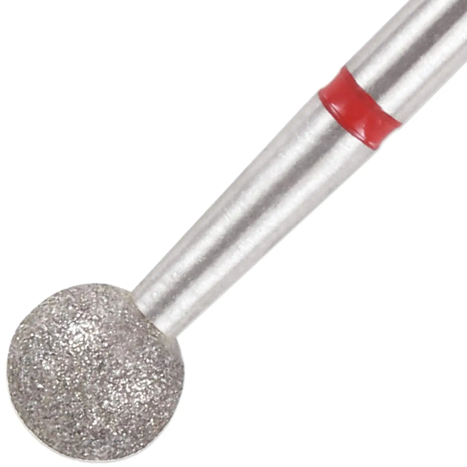 5 Stück Diamant-Nagelbohrer mit großer Kugel, 5,0 mm Größe, Flecken Sie die Nägel um die abgestorbene Haut mit der hinteren Kante, Maniküre-Nagelwerkzeuge