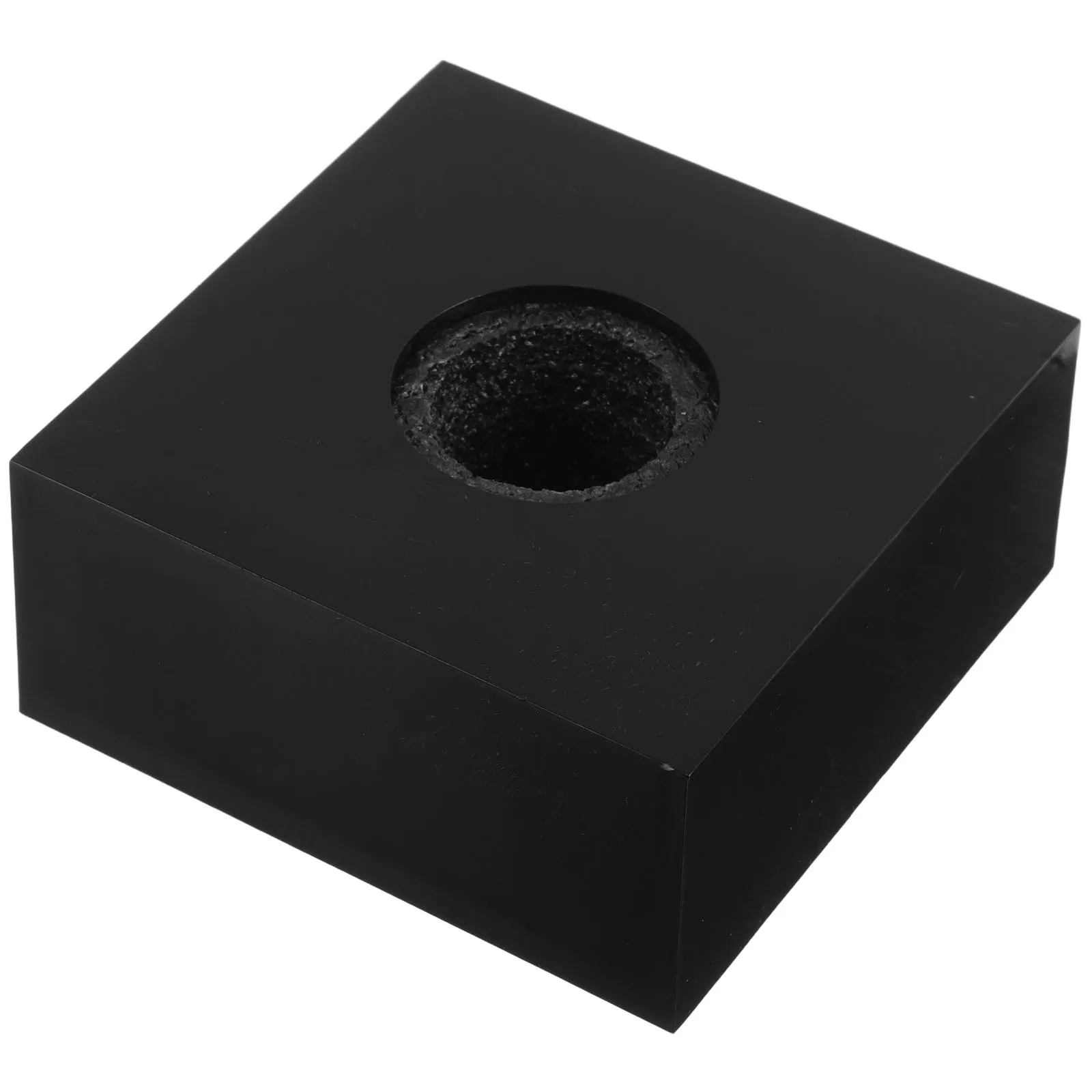 

Microphone Logo Flag Station Black Square Cube for Professional Interviews - Precision Positioning Lightweight Design for News