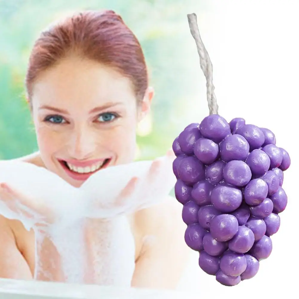 

Grapes Handmade Soap Cleaning Bathing Spa Essential Facial Shower Soap Home Products Summer Oil Body Creative Care Fragranc M1T1