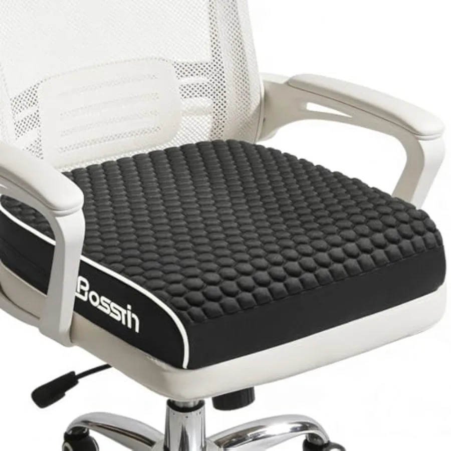 

Extra Large Office Chair Cushion 19"x17"x3",Seat Cushion with Honeycomb Message Dots and High-Resilient Foam for Back and Tailb