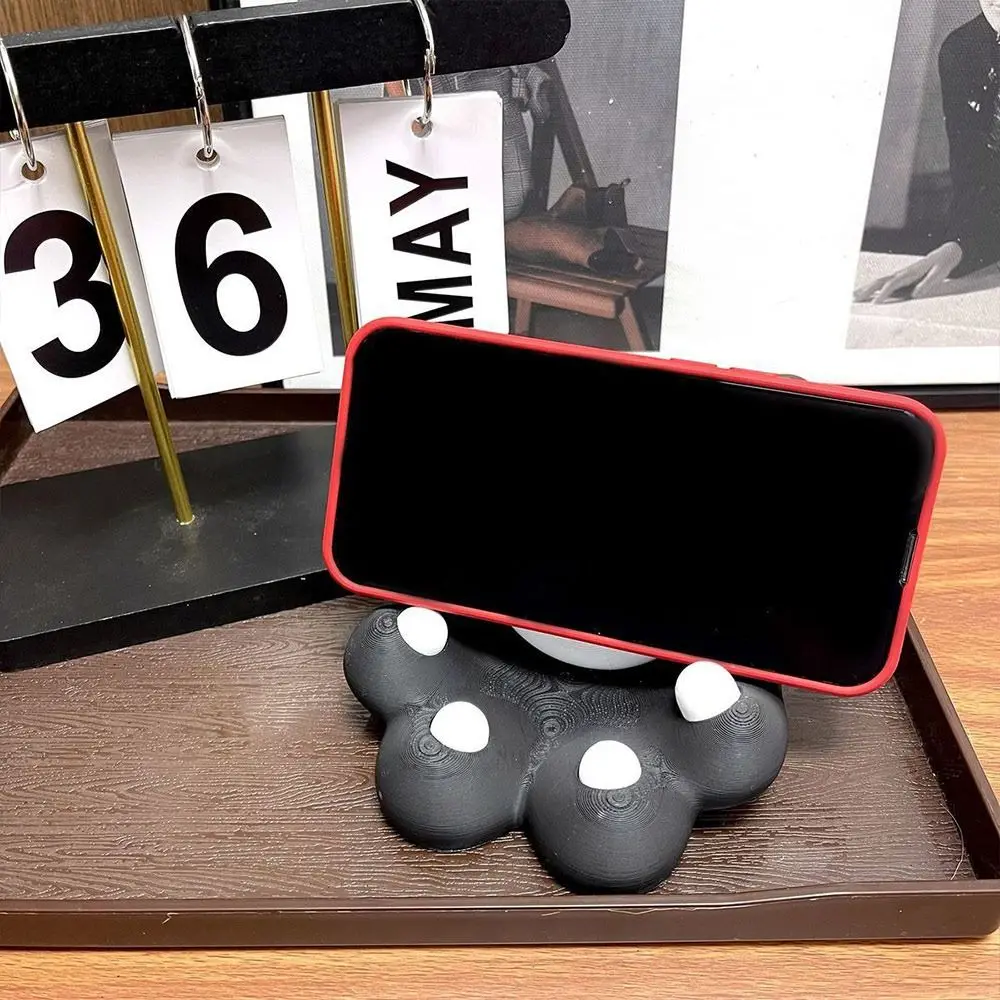 

Новый забавный держатель для телефона в виде кошачьей лапы, 3D-печать, настольный декор, прочное универсальное крепление для организации рабочего стола