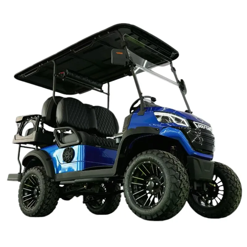 Newest Custom 2/4/6  Passenger Golf Carts Street Legal Car Utility Lifted Solar Panels Electric Lithium Battery Golf Cart