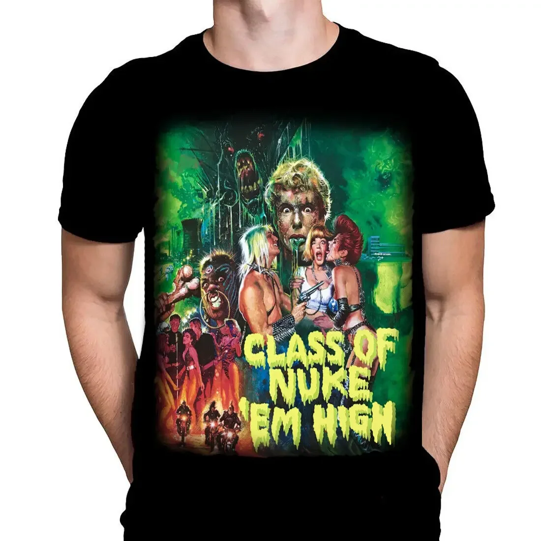 NUKE EM HIGH MOVIE Poster T Shirt Sizes M 5XL B HORROR SCI FI