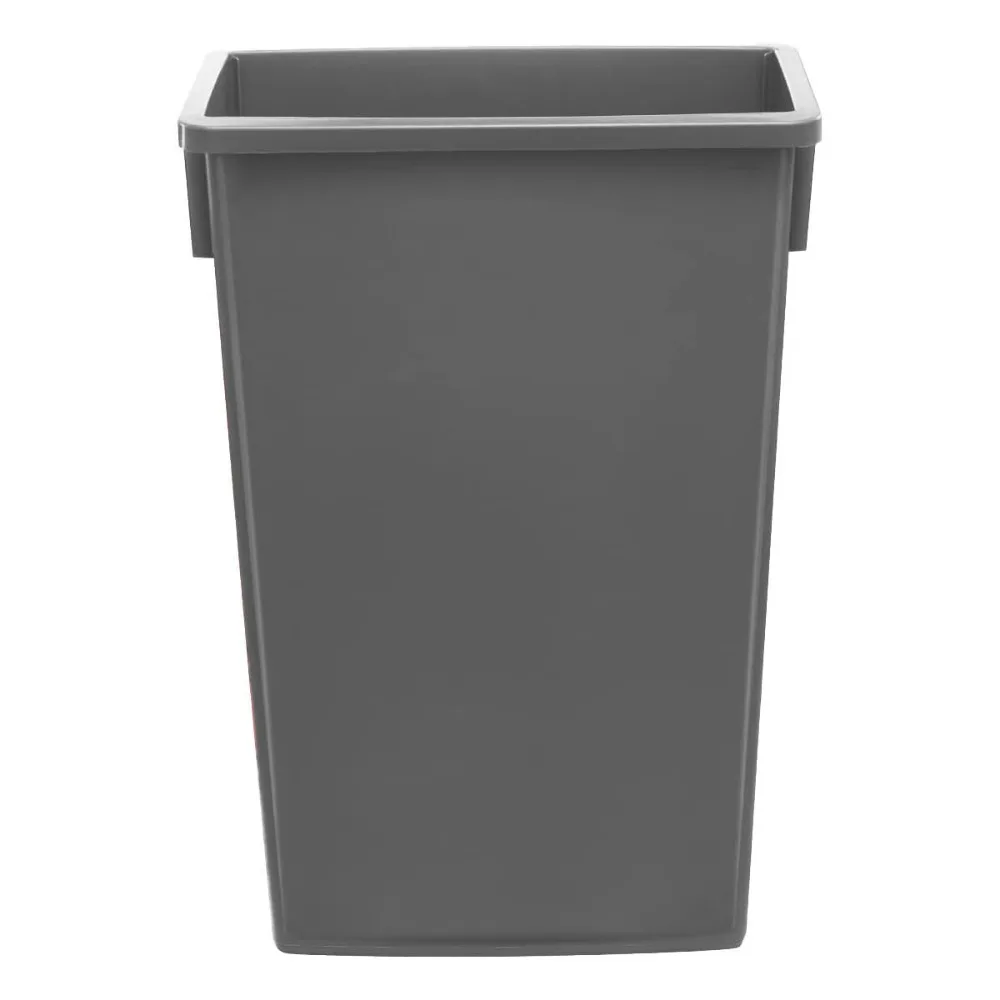 23 Gallon Heavy-Duty Trash Can, Slim Rectangular Garbage Can, Commercial Recycle Container, Durable Plastic Waste Bin for Restau