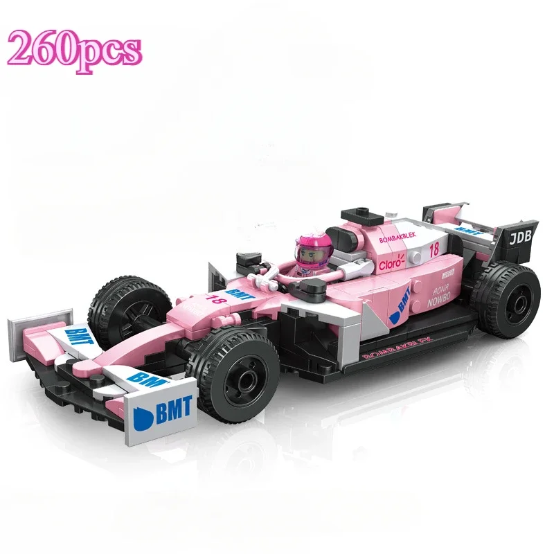 Voiture de course technique F1 Speed Champions pour enfants, blocs de construction City Rally, super véhicule de course, jouets en briques, cadeaux pour garçons, formule 1