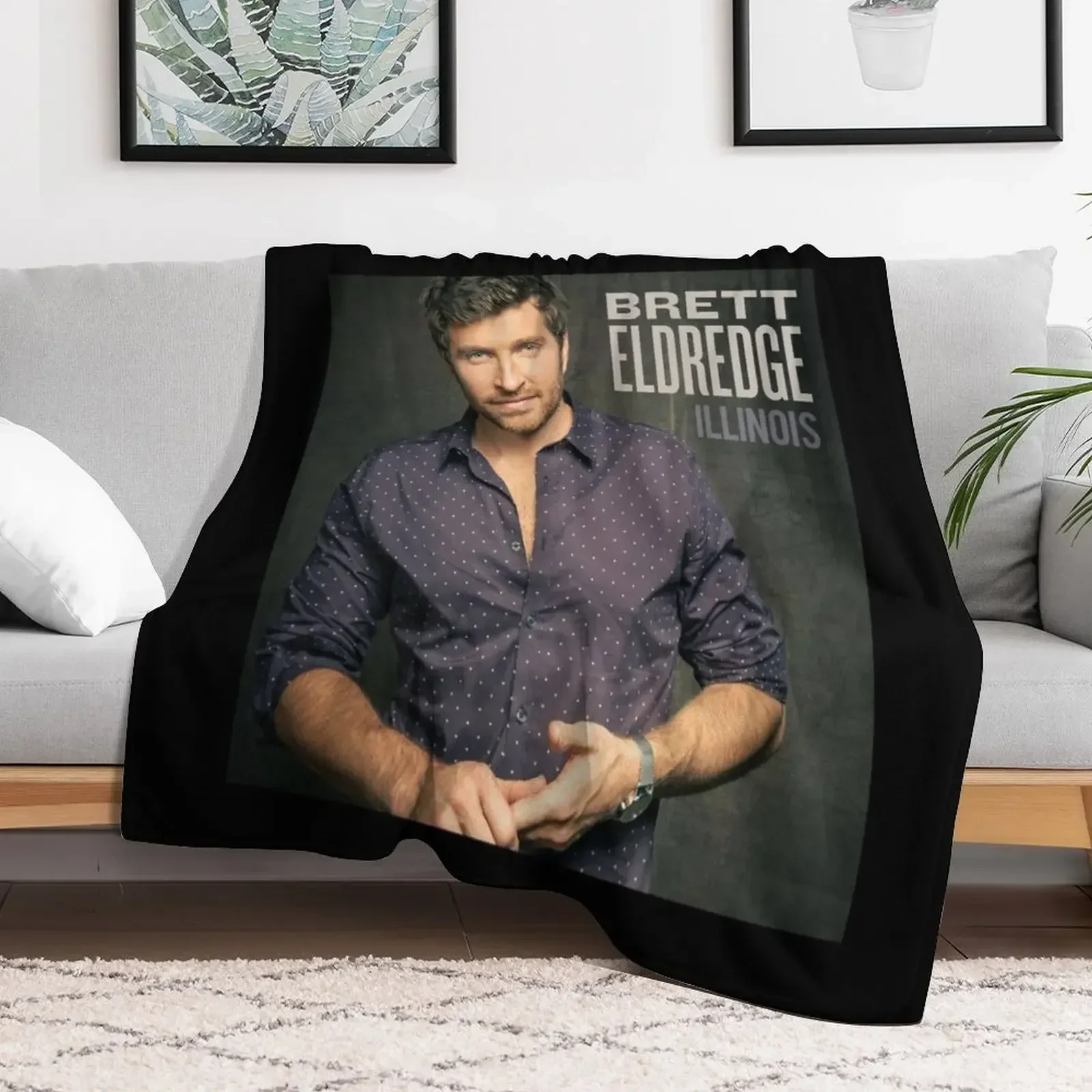 Brett Eldredge illinois Throw Blanket Extra Large Throw Warm Soft Plush Plaid Soft Beds Blankets