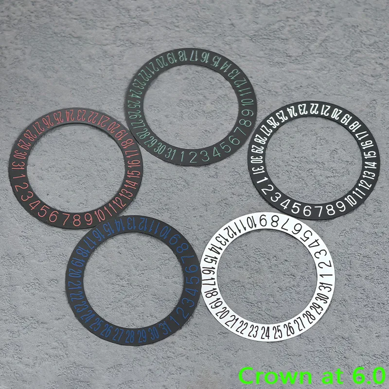 Mod NH35 NH36 Date Dial Patch Date at 6.0H Fits NH35 NH36 Japan Automatic Movement Customized NH35 Date Dial Wheel Paste Tablets