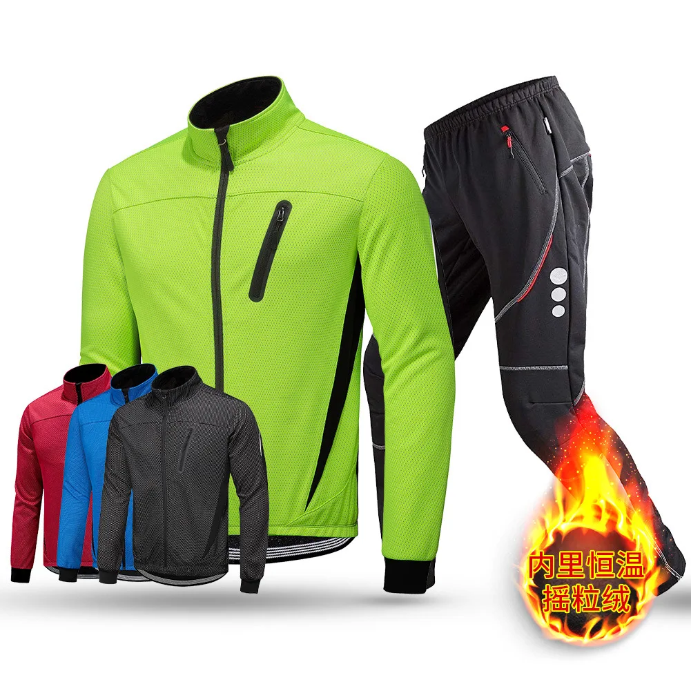 

Men's Winter Cycling Jackets Water Resistant Thermal Running Softshell Jacket Warm Cold Weather Pockets