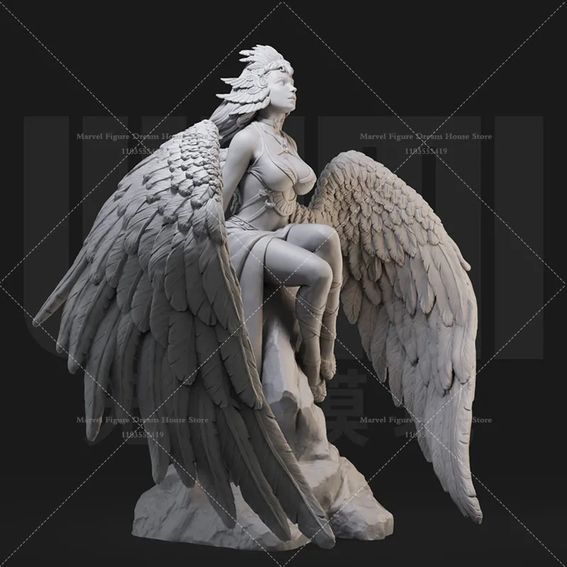 

1/24 1/18 Scale Dark Winged Angel Western Mythology Legends The Message of God DIY Self-assembled GK 3D Resin Un-panited Doll