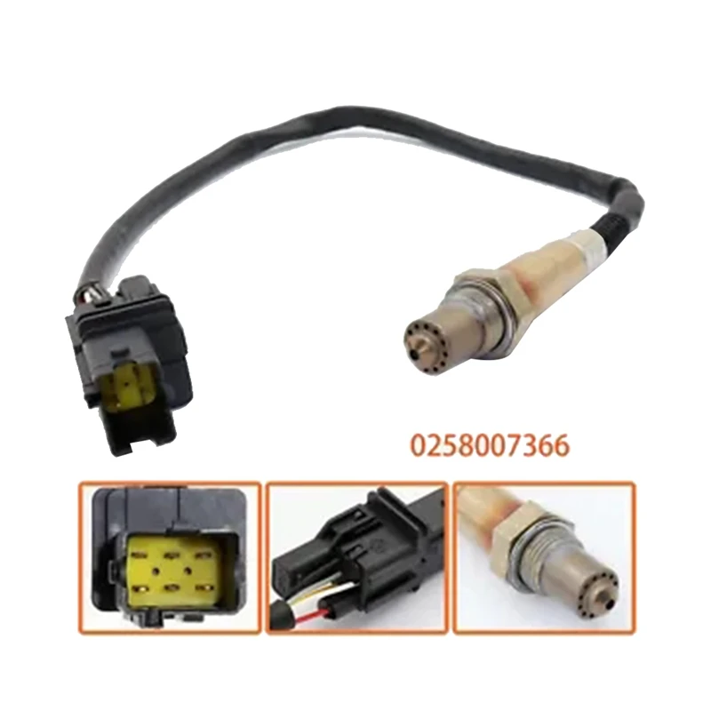 Car LSU4.2 Wide Band O2 Sensor 0258007366 For AEM 30-2001 UEGO Wideband Air Fuel Ratio Gauge Lambda Sensor