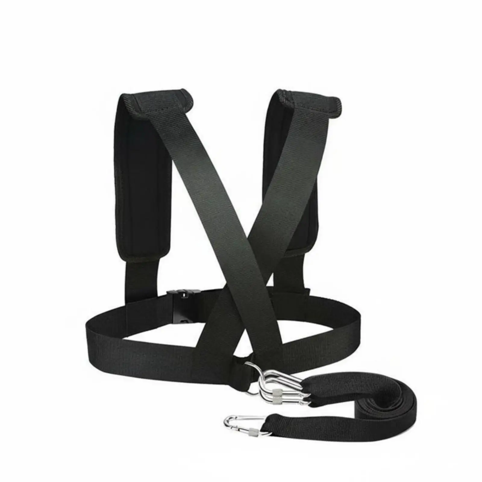 Padded Training Belt Adjustable Resistance Harness Nylon Sports Gear for Sled Pulling and Muscle Building