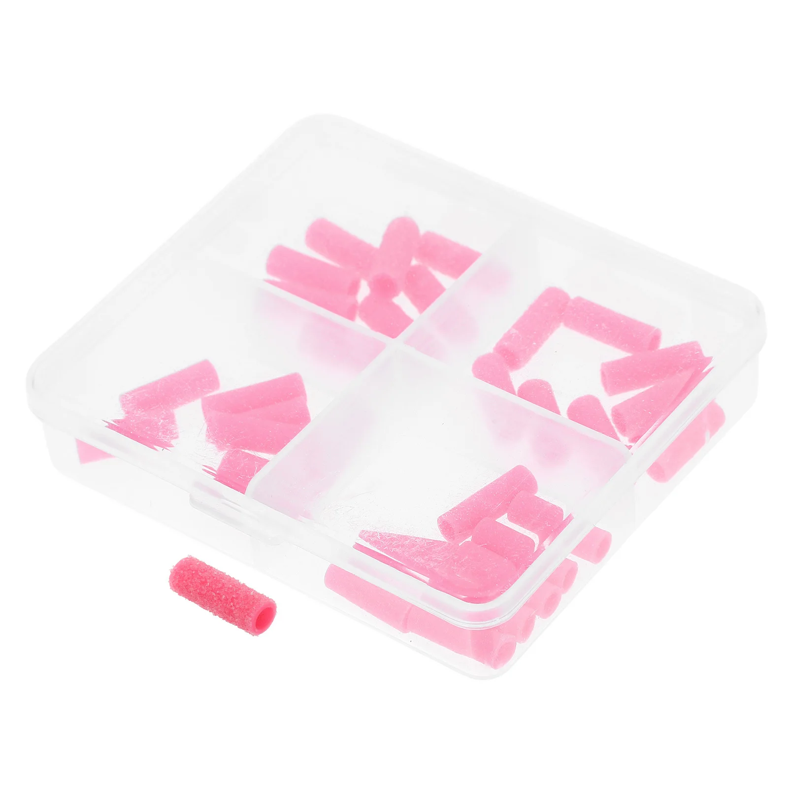 네일 드릴 샌딩 링 세트 32개입, 미세 그릿 매니큐어 연마 광택 키트, 화이트 샌딩 밴드 네일 아트 액세서리