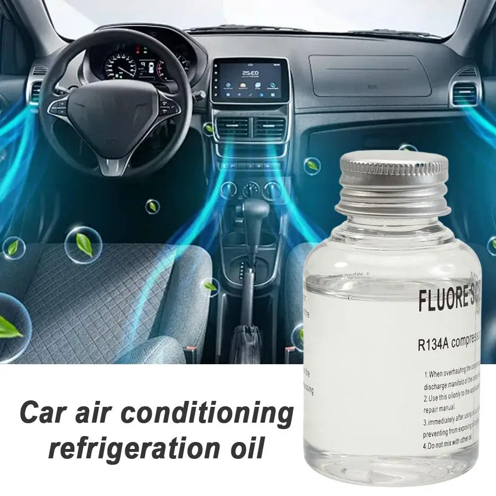 R134A Car Air Conditioning Compressor Oil Fluorescent Refrigerant Oil Auto AC System Lubricant Repair Car Accessories