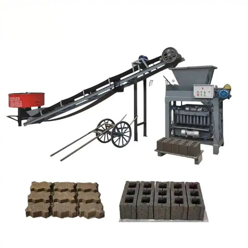 

Растительная бетонная машина, полый блок, цена на продажу, цементная тротуарная кирпич, оборудование для изготовления Hinery