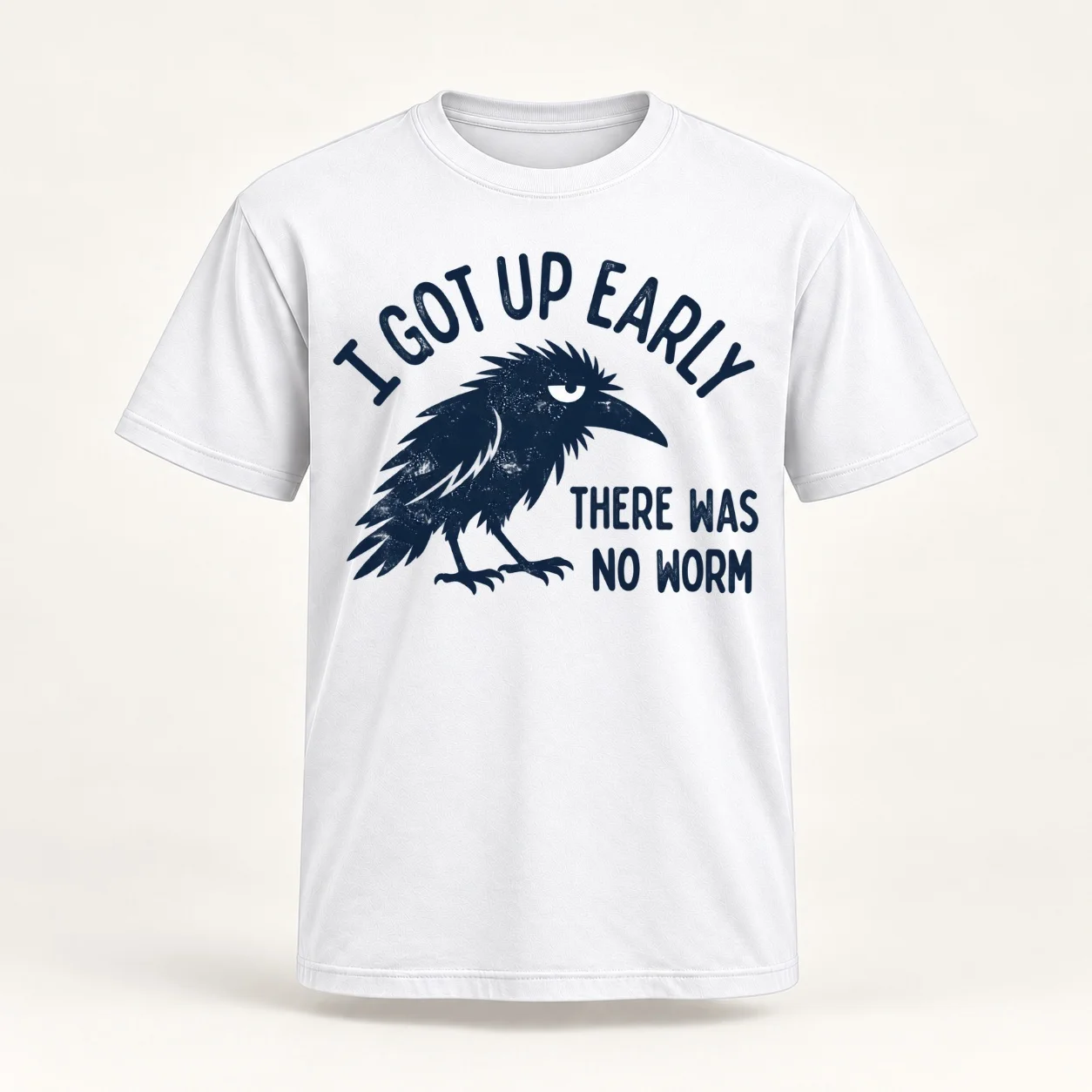 I Got Up Early There was No Worm Grumpy Crow Classic Women T-Shirt female anime clothes plus size t shirts for Women loose fit