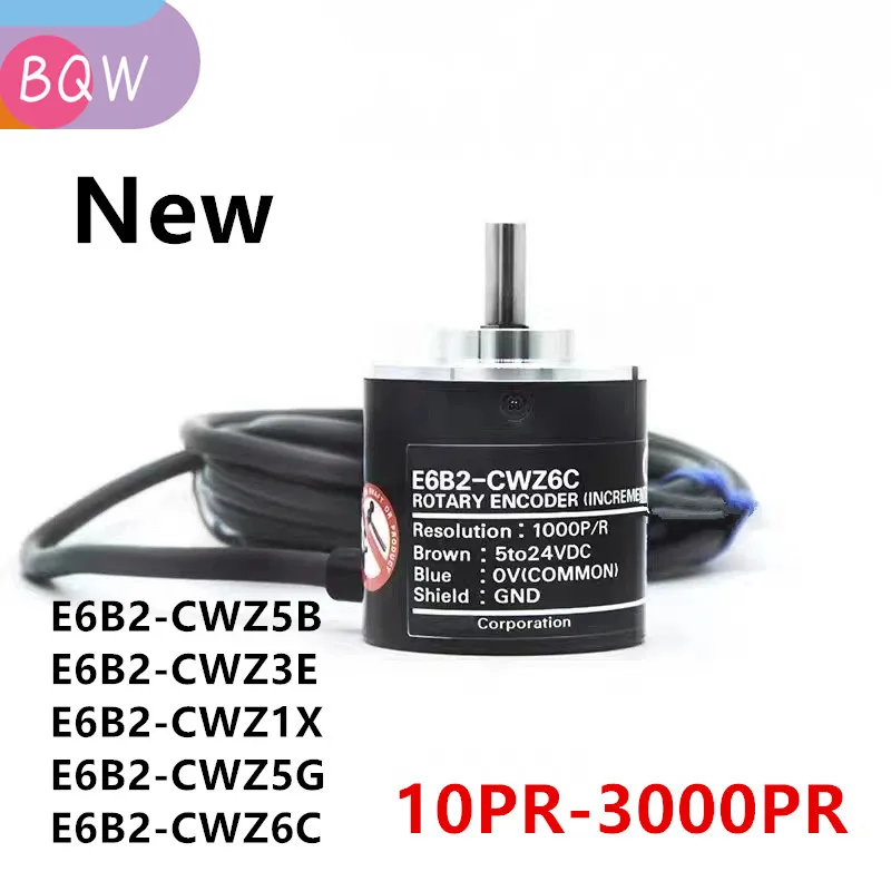 

E6B2CWZ6C Optical Rotary encoder E6B2-CWZ6C 2500 2000 1800 1024 1000 600 500 400 360 200 100 60 40 30 20P/R 5-24V CWZ1X CWZ5B