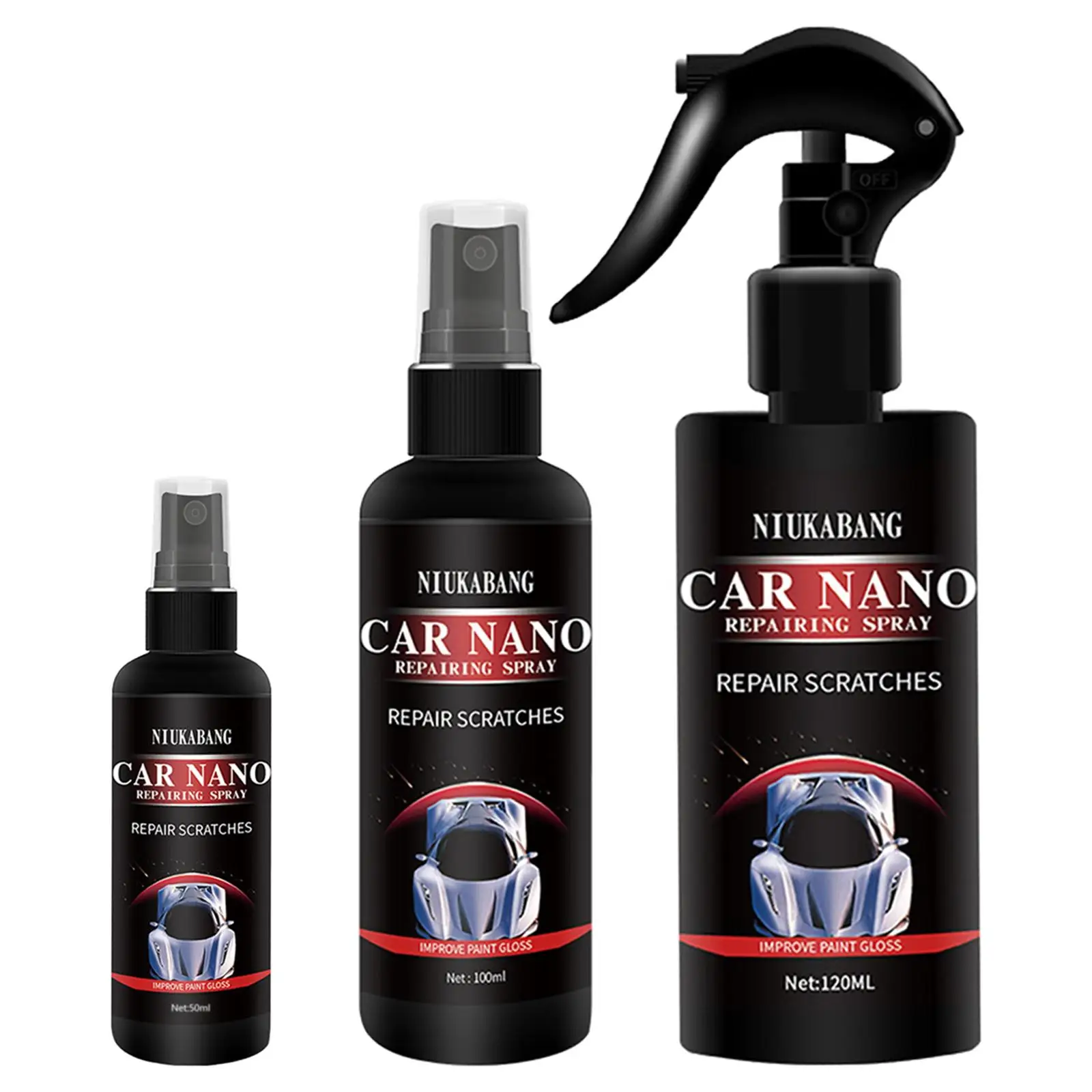 Car Paint Coating Nano Repairing Coating Spray Polish Wax Super Gloss for Bike, Rv, Suv, Truck Or Boat Body Detailing