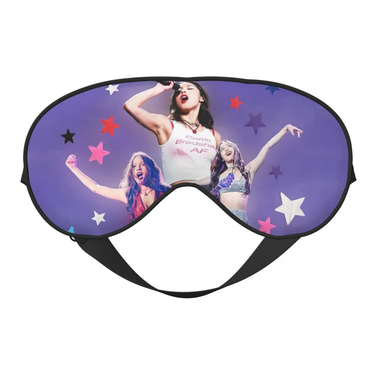 

Мягкая маска для глаз O-Olivias, двухсторонняя маска для глаз, World Tour, стиль Y2k, концертная винтажная повязка на глаза, регулируемые повязки на глаза с блокировкой света