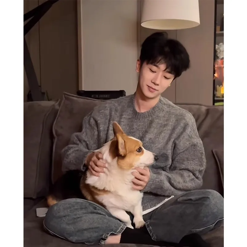 

Мужской свитер Cleanfit Deep Ey: зимний, повседневный, вязаный, молодежный, с круглым вырезом, длинными рукавами, для ношения под одеждой или как верхняя одежда