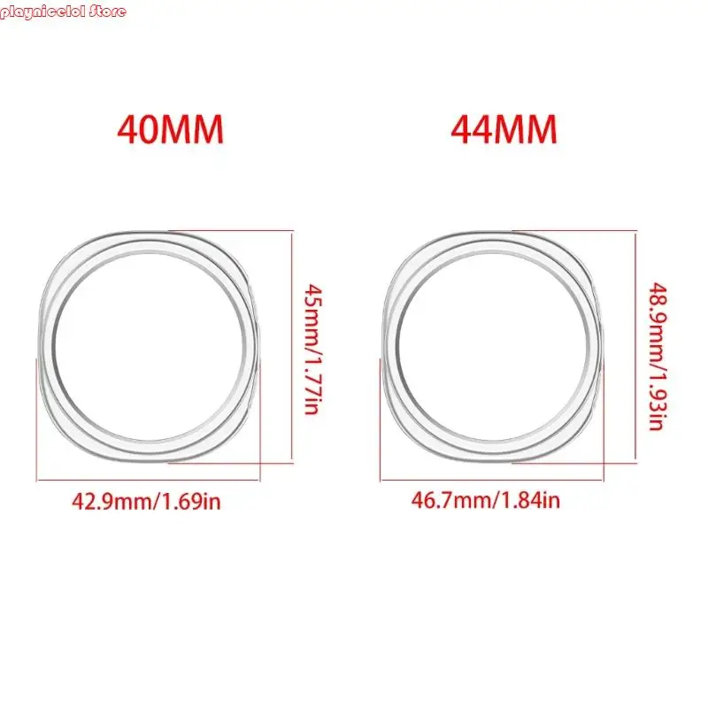 E8BA 패션 중공 시계를위한 스마트 워치 프레임 케이스 8 40/44mm 스크래치 저항 충격 방지 커버 하우징 일상적인 마모