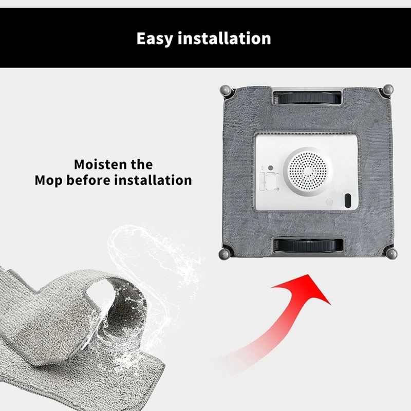 N85R-16 Pack Reinigungspads für Ecovacs Winbot W1/W1 Pro, Mikrofaser-Reinigungstücher Ersatzteile