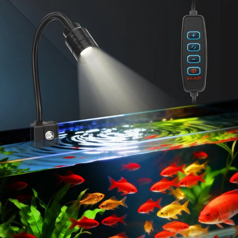 

Mini LED Aquarium Clip Light 3W USB Lighting Plants Grow Light Fish Tank Landscape Lighting Aquarium Decoratie Accesories