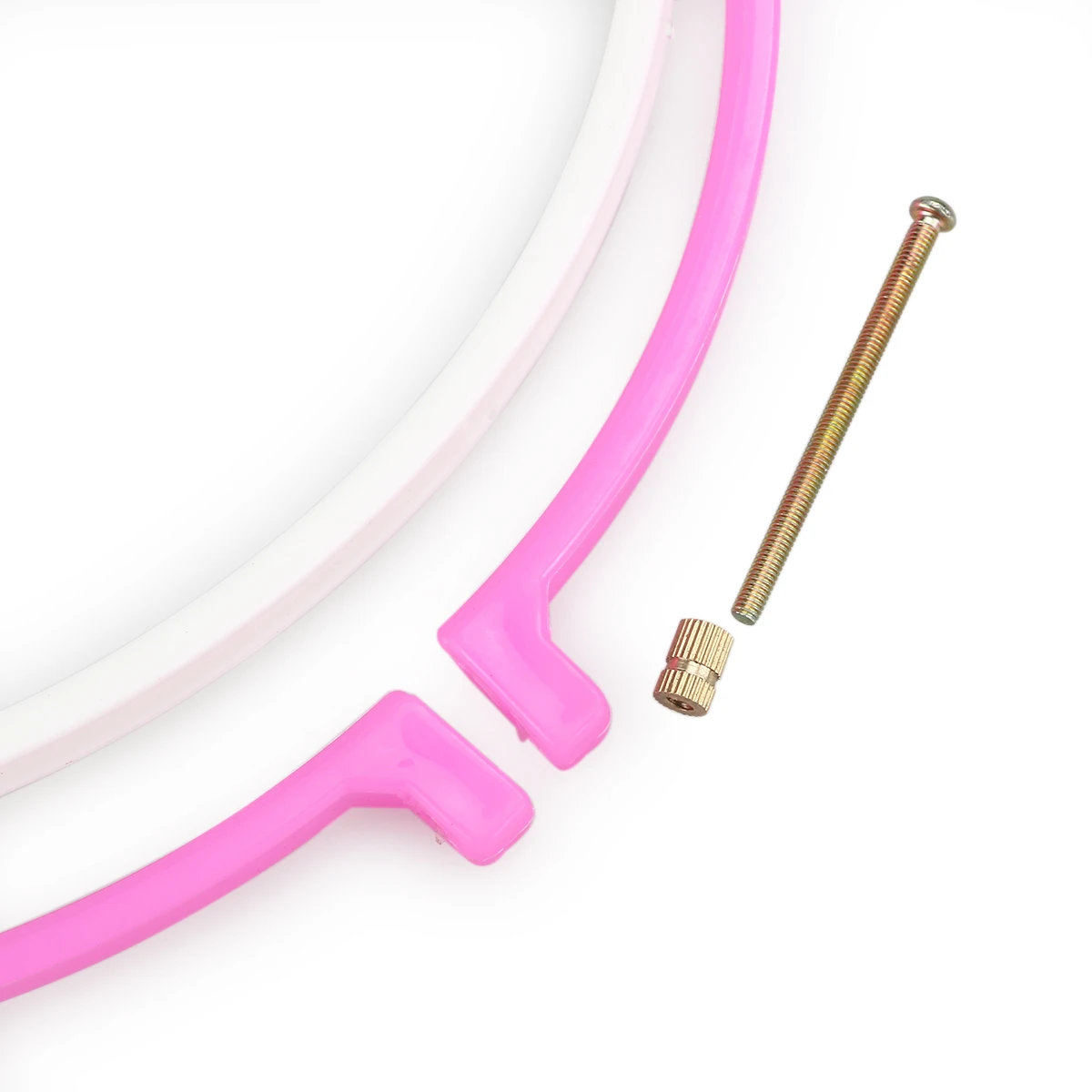 

5pcs 12.7Cm/16.5Cm/20Cm/24Cm/27.2Cm Embroidery Hoop Set Plastic Stitch Ring For Cross Embroidery Craft Frame Display Random