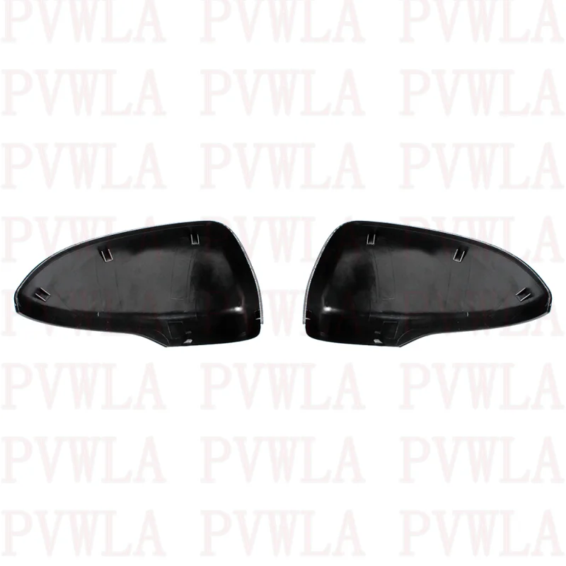 Pair Black Painted Mirror Housing Cover Cap With Turn Signal Light Hole For Ford Fusion 2013 2014 2015 2016 2017 2018 2019 2020