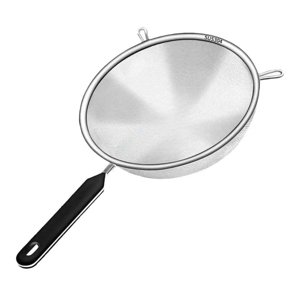 

Filter Spoon 304 Stainless Steel Fine Mesh Strainer for Cooking Oil Separating Soy Milk Kitchen Tool Sink Hand Sieve