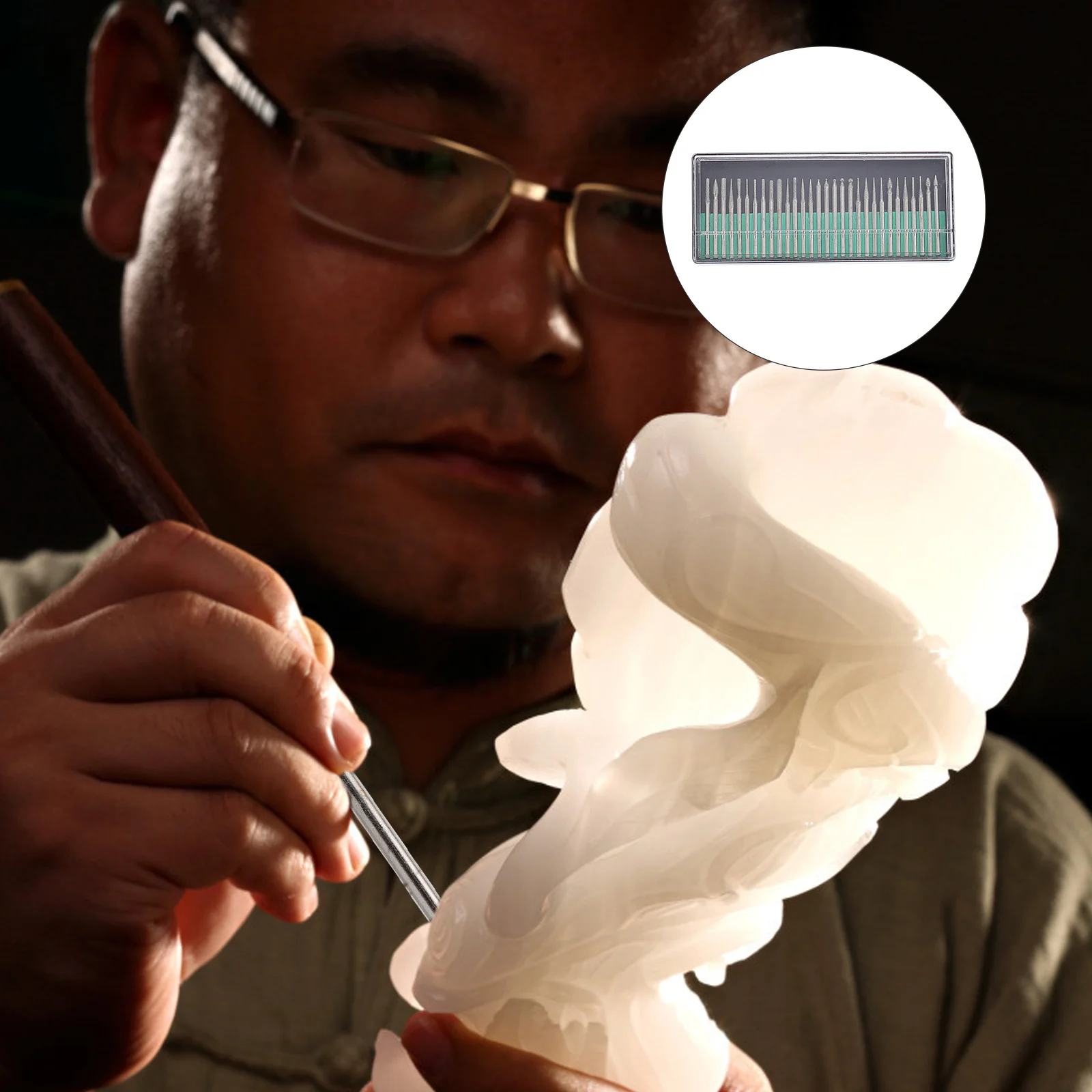 

60 шт. алмазные заусенцы, вращающиеся насадки для инструментов, гравировка, полировка, шлифовка, резьба, набор, прочный для стекла, металла, камня, керамики, дерева