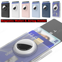 For Mag-Safe Magnetic Wallet with Airtag Holder Anti-Loss Tracking Slot for iPhone 17/16/15/14/13/12 Series Card Case