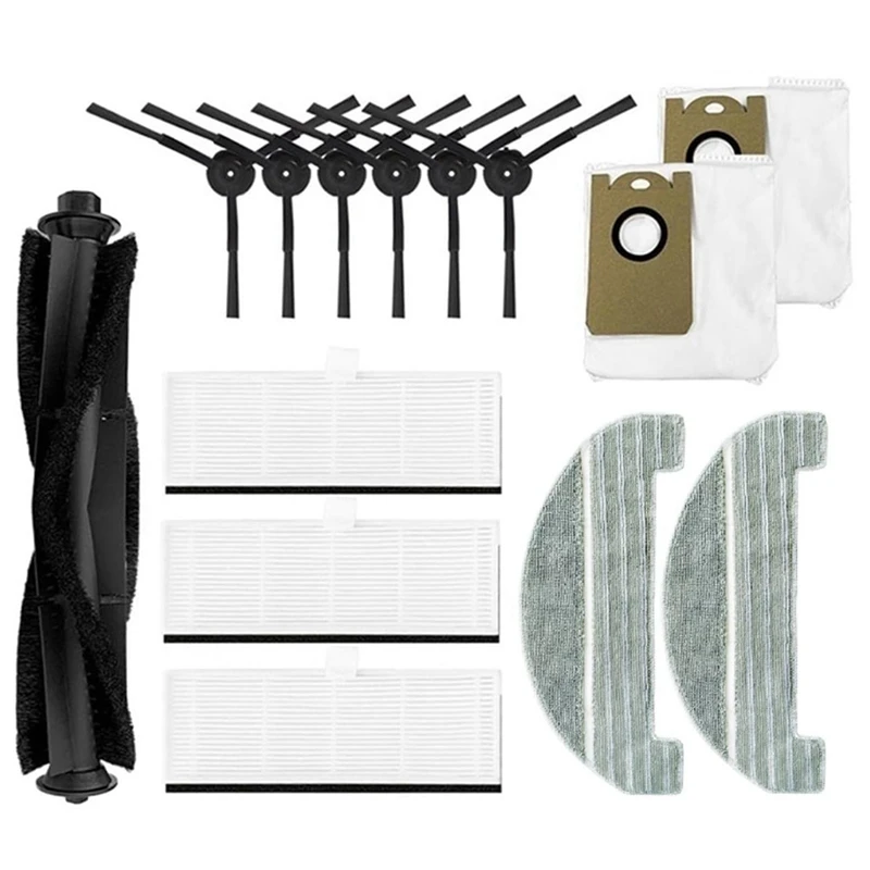 

Main Brush Side Brush Hepa Filter Mop Rag Dust Bag Spare Parts Accessories For Uitenic T10
