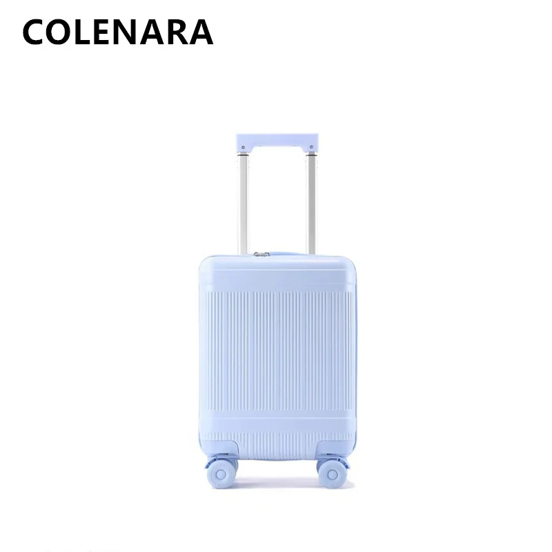 COLENARA High-quality Suitcase 18-inch Boarding Box Small Trolley Case Students Password Box Women's Carry-on Travel Luggage