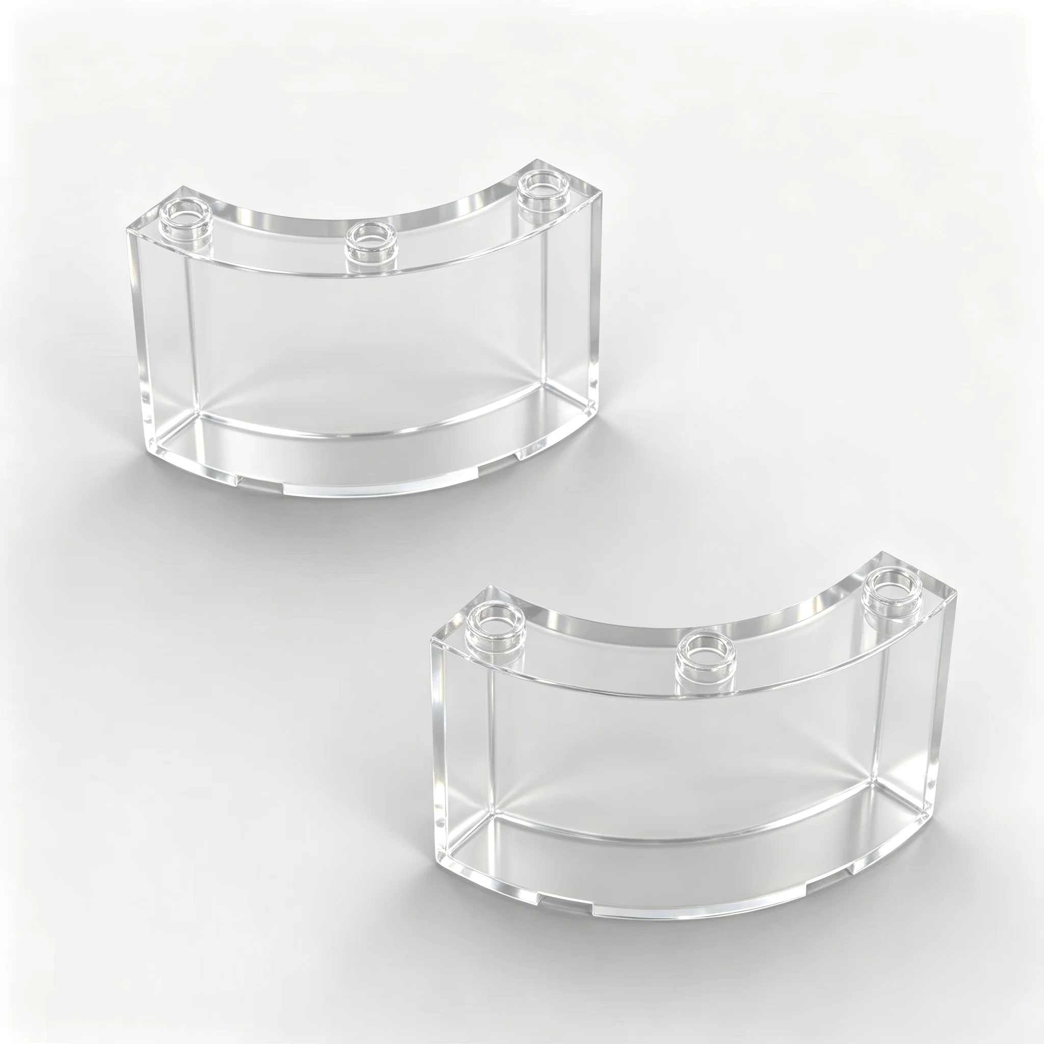 [15 Pcs] [50g] Model 4041 MOC 4x4x3 Circular Guardrail Wall Arc Panel Toy Parts