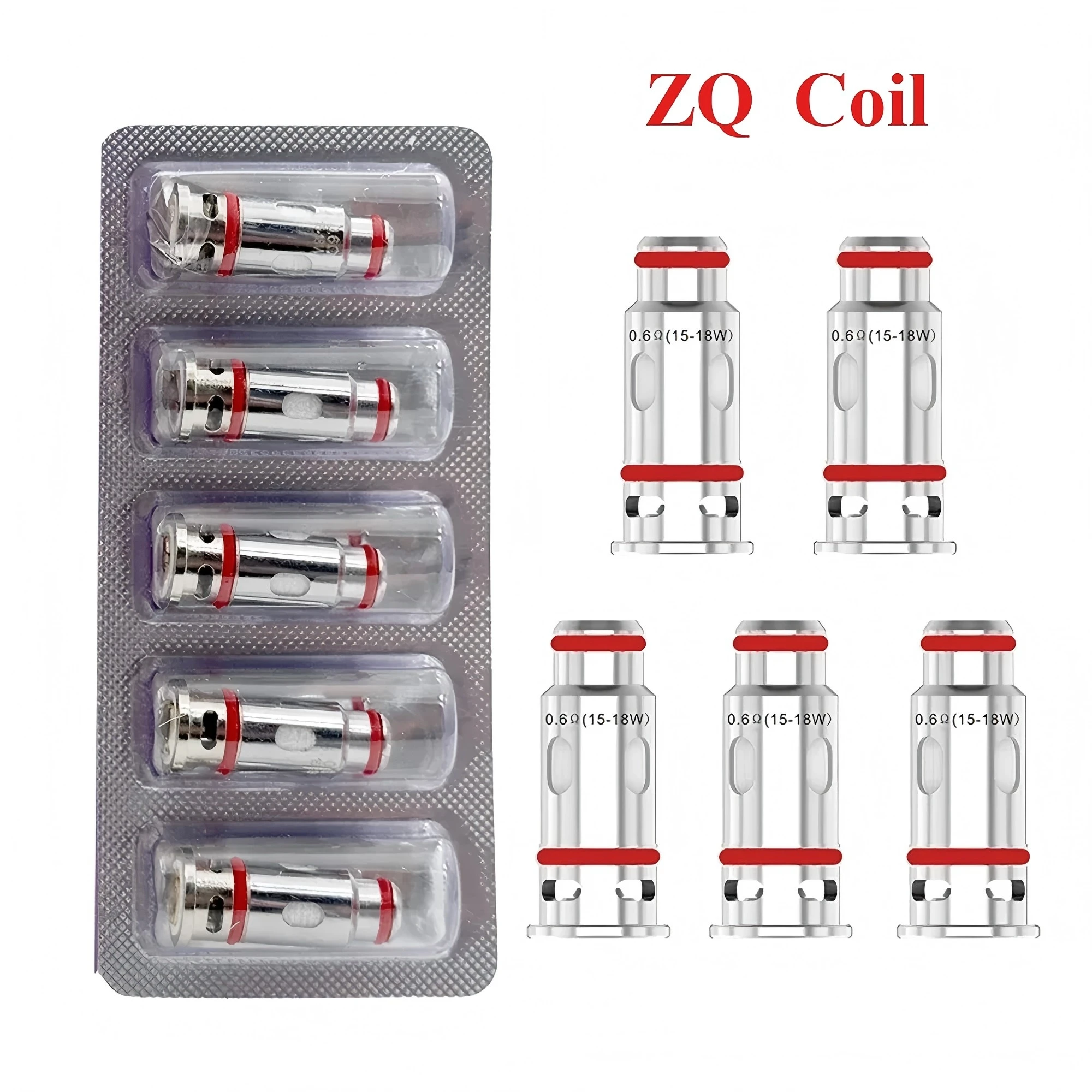 5pcs/pack Xtal Pro ZQ Coil 0.6ohm 0.8ohm 1.0ohm Mesh Coils Head for vape ZQ Xtal Pro Pod Cartridge Kit