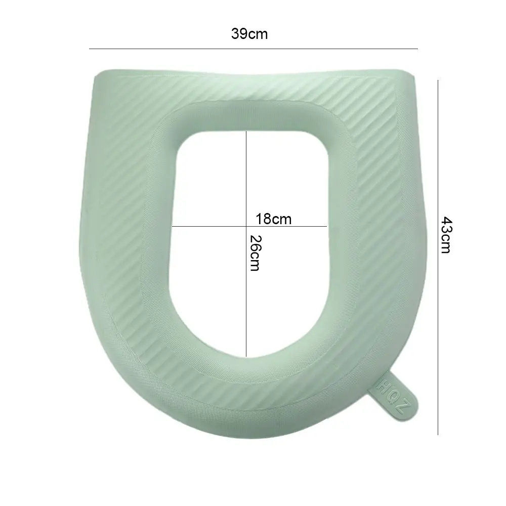 Waterproof Toilet Seat Cushion Bathroom Accessories Silicone Four Seasons Household Washable Paste Foam Toilet Cover