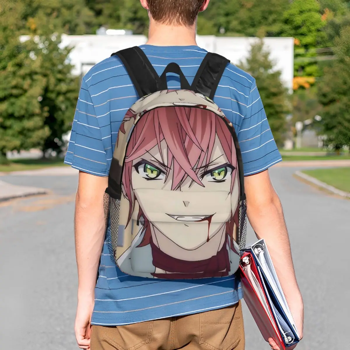 Diabolik Lovers Anime Backpack Student BookBag Kids School Bag Computer Shoulder Bags for Boys Girls