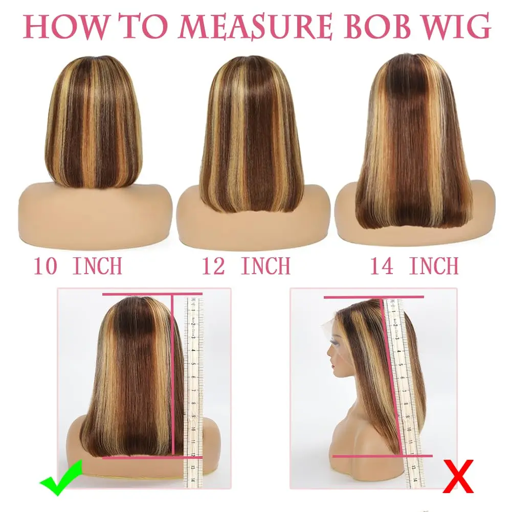 gluelss wear to go  Highlight  wig Hair Straight 13x4 Lace Front Human Hair Wig Ombre Honey Blonde middle part Lace Frontal Wigs image 5