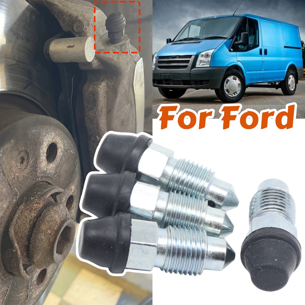 

Front Rear Brake Caliper Bleed Nipples Screws Valves Dust Caps M10x1.00mmx29.5mmfor Ford Focus MK3 2.0 ST MK2 2.5 ST Transit MK7