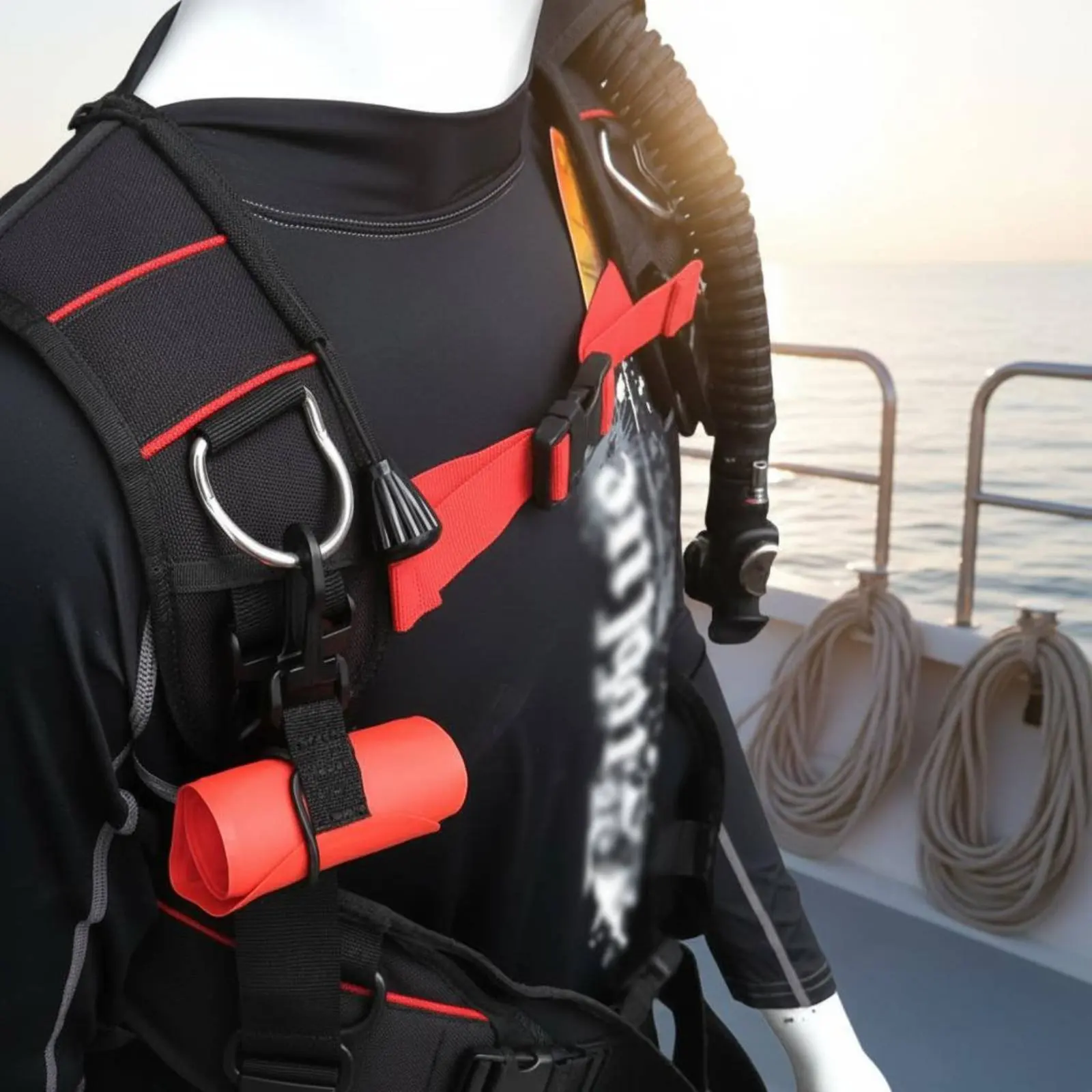 

Oral Inflation Marker Buoy Long-Lasting Nylon Material Mini Dive Buoy for Underwater Divers