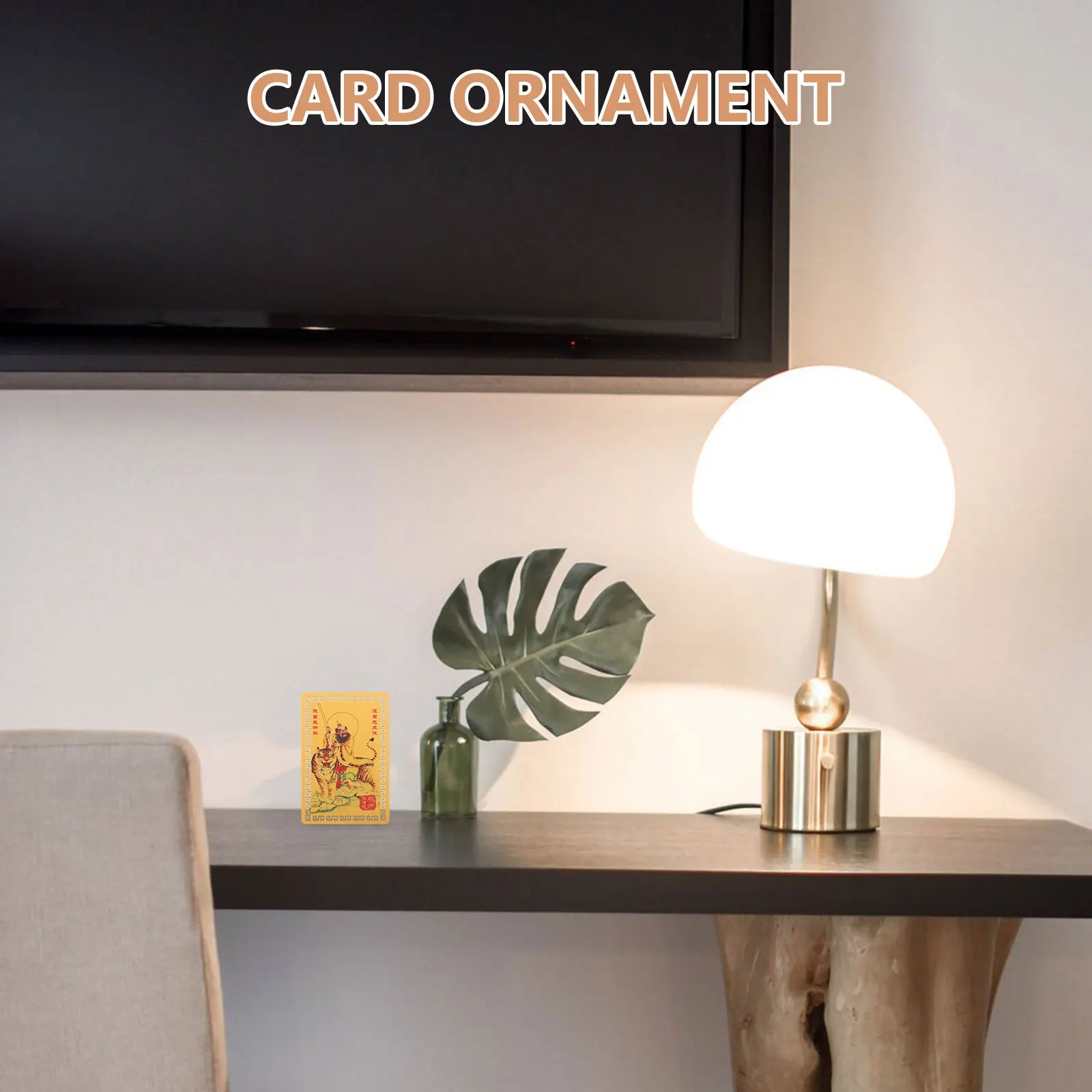 

Chinese Metal Feng Shui Amulet Card 2025 Year of The Snake Blessing Peace Protection Luck Wealth