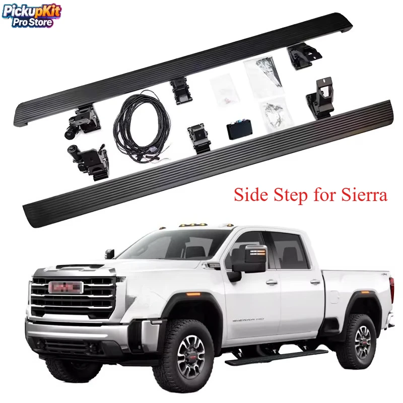 

Aluminum Alloy Automatic Electric Power Side Step Running Board for Sierra 1500 2500 Crew Cab Pickup 2014-2020 Car