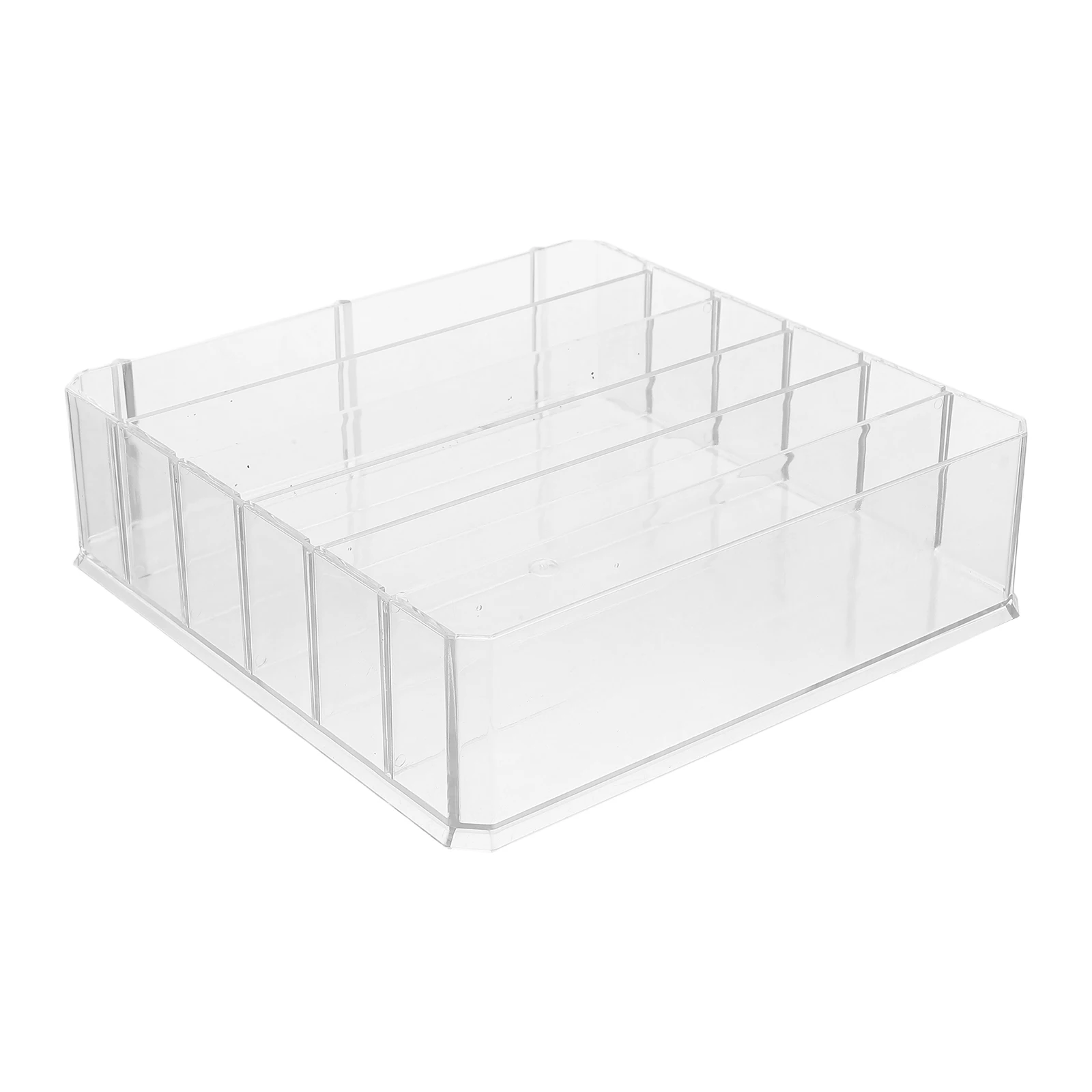 

Acrylic Grids Divider Cash Storage Transparent Multiple Compartment Storage Tray Money Tray Cash Box Coin ganizer Cashier Box