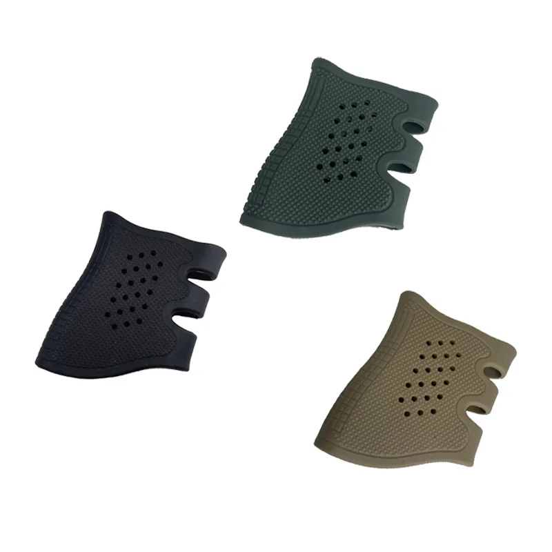 3Pcs Tactical Grip Sleeve Rubber Glove Sleeve,Durable Anti-Slip Fits for Gks Series(Black, Khaki, Green)&Toy Gun Accessories